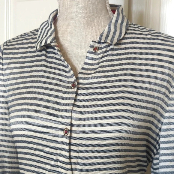 Ted Baker Sandre Striped Viscose button Shirt Dress - Picture 3 of 11